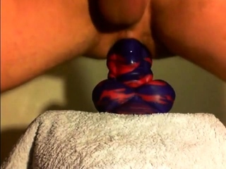 Amateur Anal Sex Toy Fun With Flint The Bad Dragon...