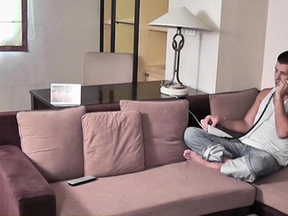 Petite ladyboy with a small cock enjoys getting fucked