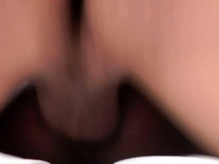 Tiny ladyboy spreads her shaved ass and ass fucked till