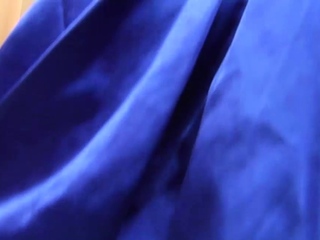 Redhead ladyboy with small boobs strips her jean shorts and