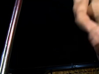 Dark skinned boy gives striptease to a shemale