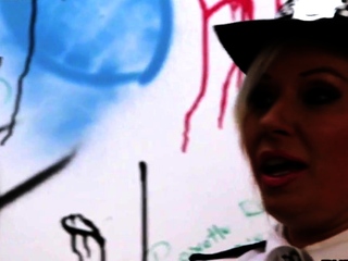 CFNM police doms jerk in gloryhole orgy