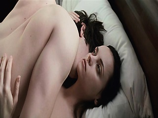 Christina Ricci On Her Back In Bed Her Breasts In...