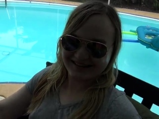 Kimber Haven Tranny house pool party