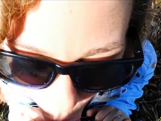 Facial in the forest in Germany