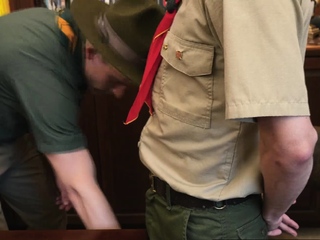 Scoutmaster Tides pounding scout Noahs candy and tight gap