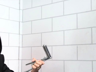 Lezdom Asian toys prisoner gaping ass