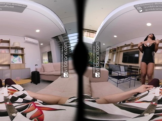 VRB Trans Brazil ladyboy fucks you in POV VR