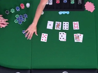 Camsoda Glam teenagers taking part in poker