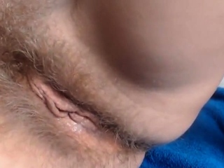 Redhead bushy lady taking part in dwelling alone, Dildo taking part in