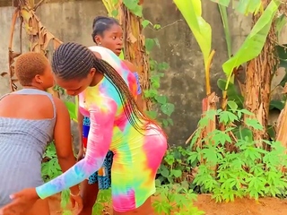 Ebony Pillow Combat Turns Into Squirts Competitors