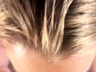 Big cock loving amateur blonde rides dick anally