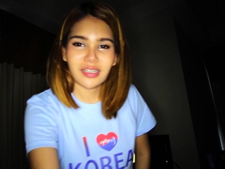 Tropical handjob with bareback anal from cute ladyboy