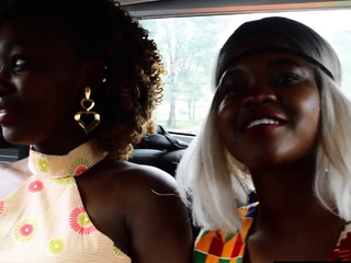 African lesbian prepared GF for huge toy