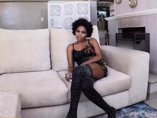 Pretty Amateur Black Model Talked Into Fucking Boss