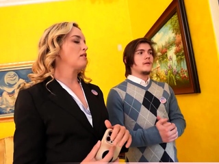 Public opinion surveyor chick fucked