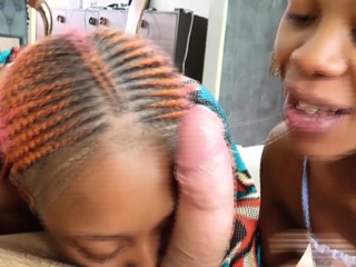 Black Hot Chicks Eating Their Clits
