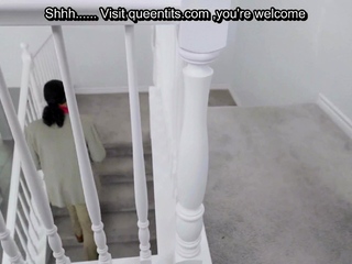 Fucking my busty babysitter while wife away