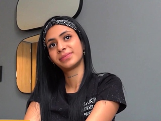 Latina slut cant focus on the interview