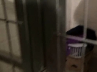 Blonde slave kept in the basement for ass fucking