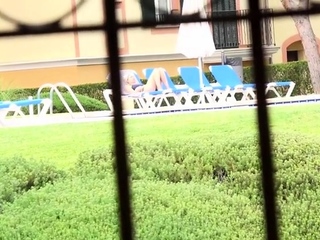 Anal fuck in the kitchen with a trained blonde