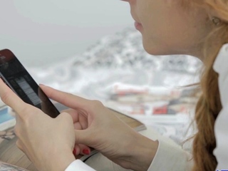 Striking redhead Lisa C doesn’t mind fucking