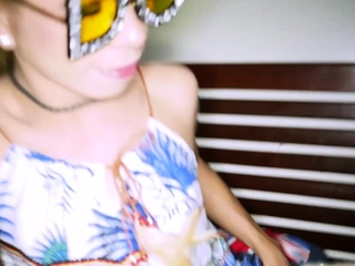 Ass toyed and barebacked fashion ladyboy lover