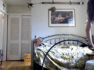 Curly Blonde Teen Records Solo Dildo Masturbation More at