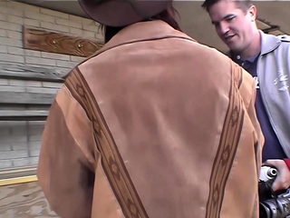 cowgirl from iowa jilling in public