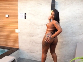 IR oiled booty Brazilian TS barebacked