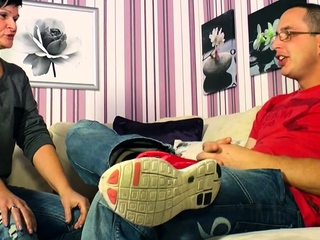 Old woman seduces young man during role play