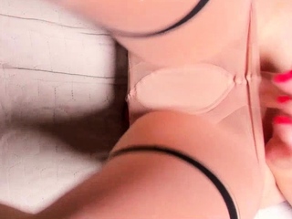 Astounding Cumshot in Pantyhose by a  Crossdresser