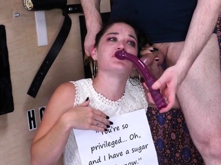 Mouth fuck humiliation