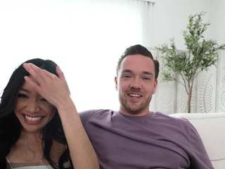 Asian babe Wet   Sloppy Blowjob and Rimjob