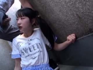 Japanese Teen Night Outdoor Pussyfingering