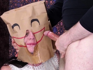 Humiliating deep throat
