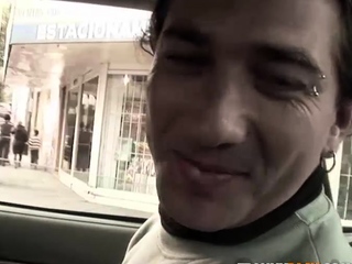 Petite tranny Marian Ferrero sucks her boyfriend in the