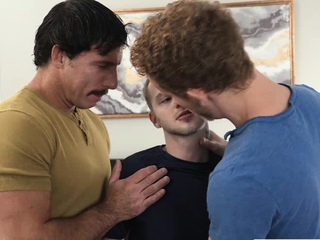 Asher fucked by stepdad and his stepuncle