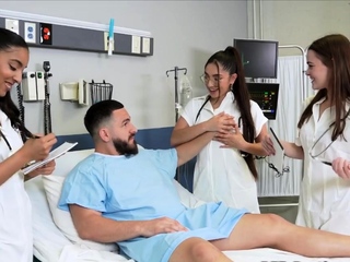 Naughty doctors feasting on patients big dick