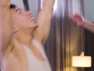 Arno Antino and Angel Santana jerk off together