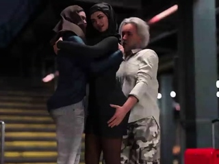 Foxy 3D Superwoman bounces up and down on a cock