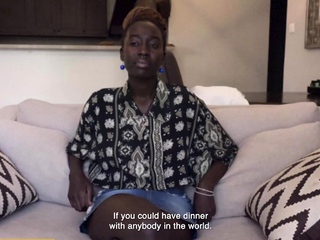 Amateur African cowgirl riding casting