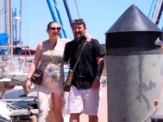 Amateur princesses voyeur fucking in public place