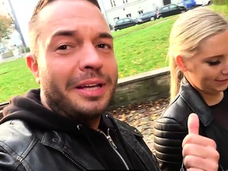 German sex date MILF POV sucks outdoor