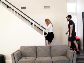 Stepson teaches mom to fuck in anal, first experience