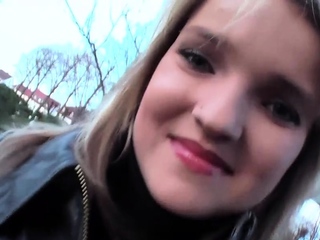 Teen girl does anything for money including a casting