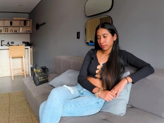 Sexy latin teen plays hard to get POV