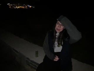 Nerdy babe gets plowed in the park