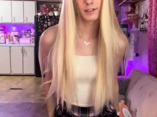 Solo ladyboy masturbation