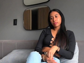 Sizzling Latina model mounts huge cock